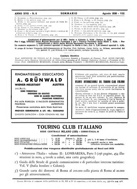 L'alpe rivista forestale italiana fondata dalla Società emiliana pro-montibus et sylvis