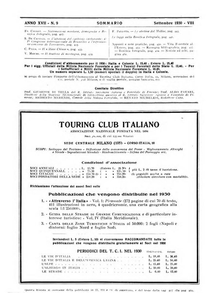 L'alpe rivista forestale italiana fondata dalla Società emiliana pro-montibus et sylvis