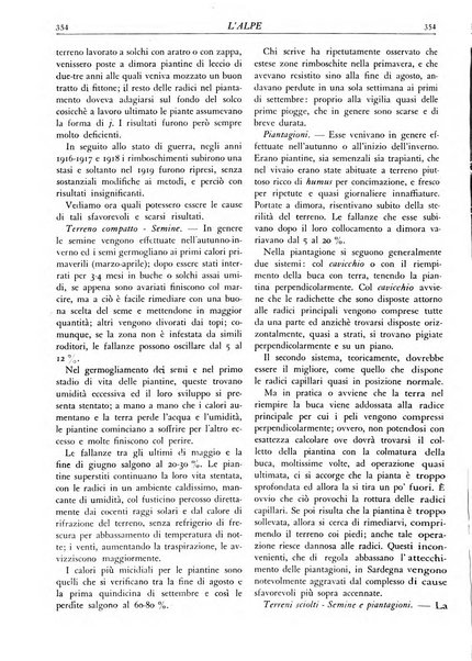 L'alpe rivista forestale italiana fondata dalla Società emiliana pro-montibus et sylvis