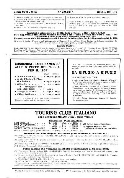 L'alpe rivista forestale italiana fondata dalla Società emiliana pro-montibus et sylvis