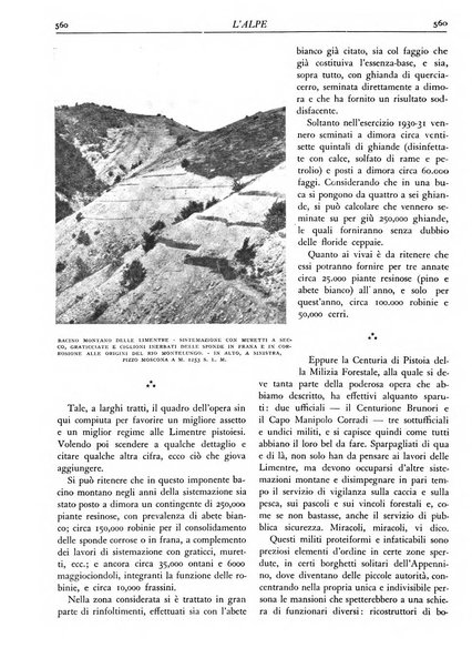 L'alpe rivista forestale italiana fondata dalla Società emiliana pro-montibus et sylvis