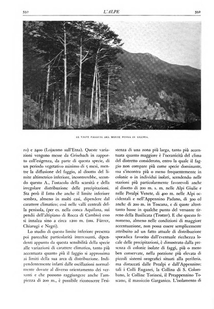 L'alpe rivista forestale italiana fondata dalla Società emiliana pro-montibus et sylvis