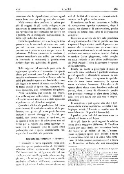 L'alpe rivista forestale italiana fondata dalla Società emiliana pro-montibus et sylvis