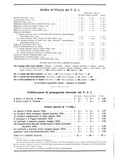 L'alpe rivista forestale italiana fondata dalla Società emiliana pro-montibus et sylvis