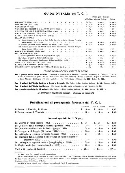 L'alpe rivista forestale italiana fondata dalla Società emiliana pro-montibus et sylvis