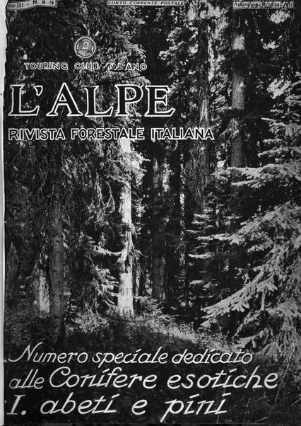 L'alpe rivista forestale italiana fondata dalla Società emiliana pro-montibus et sylvis