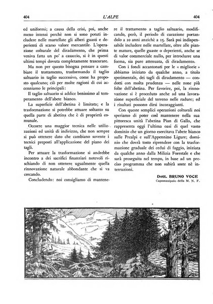 L'alpe rivista forestale italiana fondata dalla Società emiliana pro-montibus et sylvis