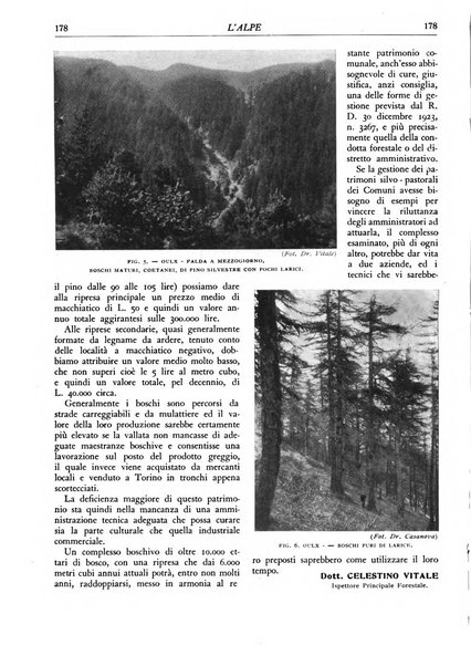 L'alpe rivista forestale italiana fondata dalla Società emiliana pro-montibus et sylvis