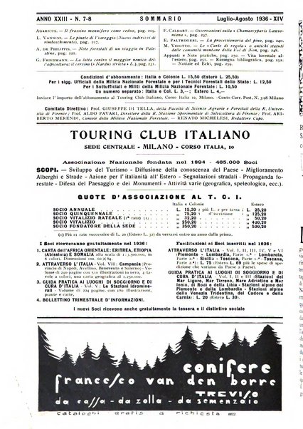 L'alpe rivista forestale italiana fondata dalla Società emiliana pro-montibus et sylvis