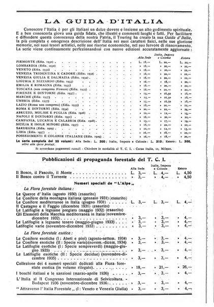 L'alpe rivista forestale italiana fondata dalla Società emiliana pro-montibus et sylvis