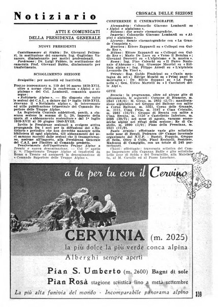 Le Alpi rivista mensile del Centro alpinistico italiano