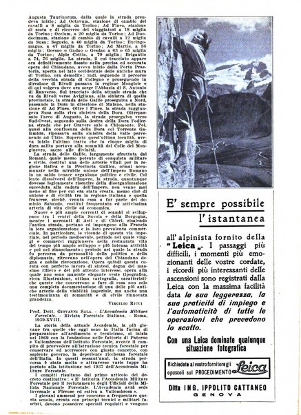 Le Alpi rivista mensile del Centro alpinistico italiano