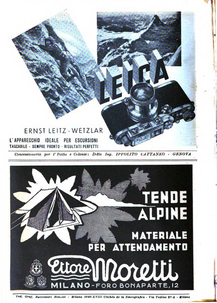 Le Alpi rivista mensile del Centro alpinistico italiano