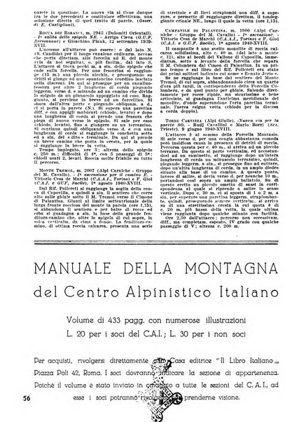 Le Alpi rivista mensile del Centro alpinistico italiano