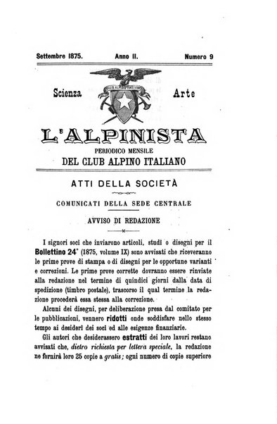 L'alpinista periodico mensile del Club alpino italiano