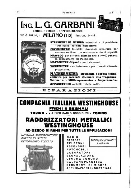 Alta frequenza rivista di radiotecnica, telefonia e acustica applicata