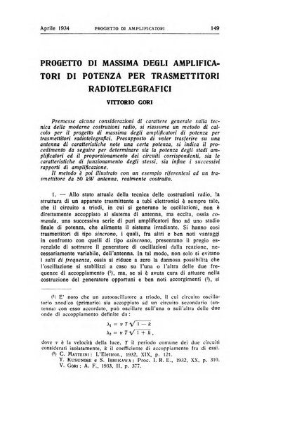 Alta frequenza rivista di radiotecnica, telefonia e acustica applicata