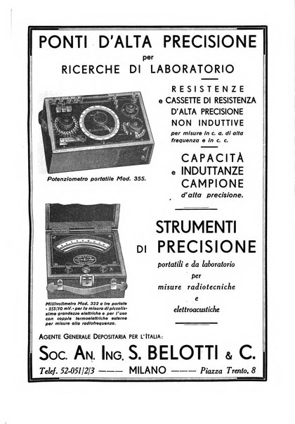 Alta frequenza rivista di radiotecnica, telefonia e acustica applicata