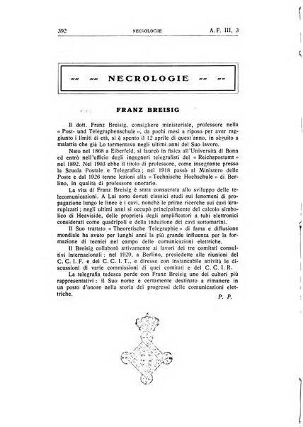 Alta frequenza rivista di radiotecnica, telefonia e acustica applicata