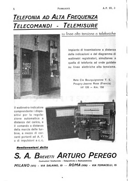 Alta frequenza rivista di radiotecnica, telefonia e acustica applicata