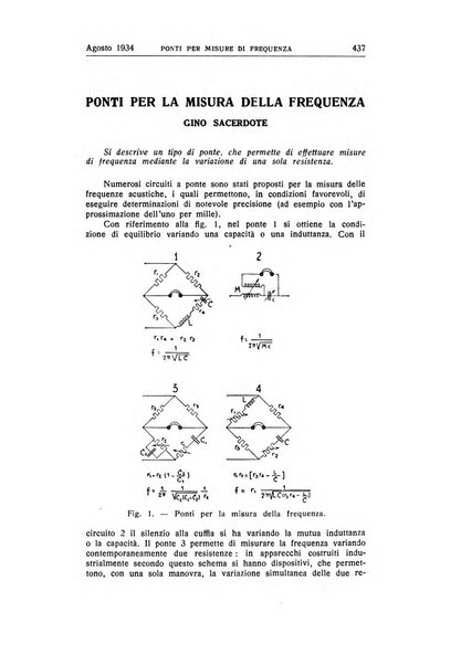 Alta frequenza rivista di radiotecnica, telefonia e acustica applicata