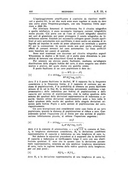 Alta frequenza rivista di radiotecnica, telefonia e acustica applicata