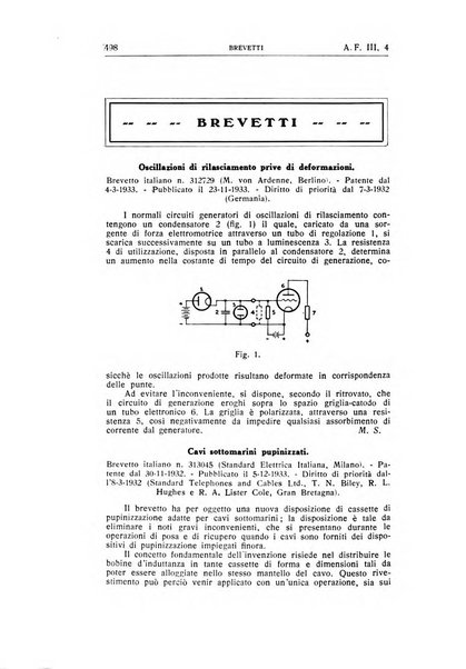 Alta frequenza rivista di radiotecnica, telefonia e acustica applicata