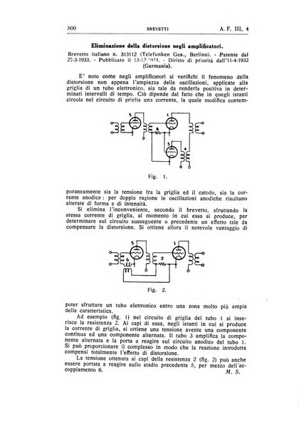 Alta frequenza rivista di radiotecnica, telefonia e acustica applicata