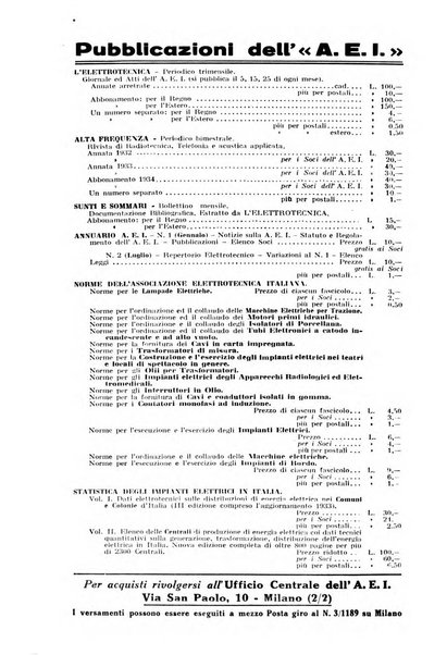 Alta frequenza rivista di radiotecnica, telefonia e acustica applicata