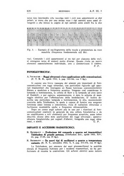 Alta frequenza rivista di radiotecnica, telefonia e acustica applicata