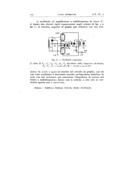 Alta frequenza rivista di radiotecnica, telefonia e acustica applicata