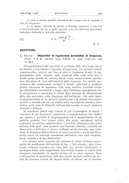 Alta frequenza rivista di radiotecnica, telefonia e acustica applicata