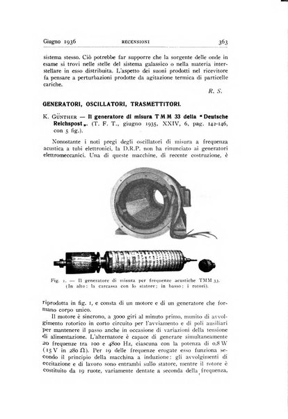 Alta frequenza rivista di radiotecnica, telefonia e acustica applicata