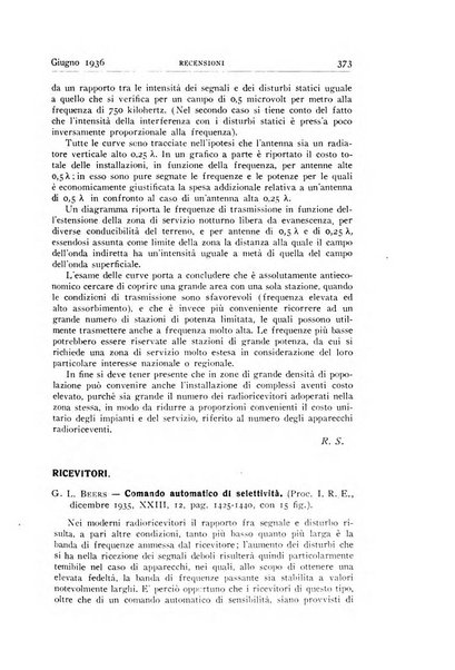 Alta frequenza rivista di radiotecnica, telefonia e acustica applicata