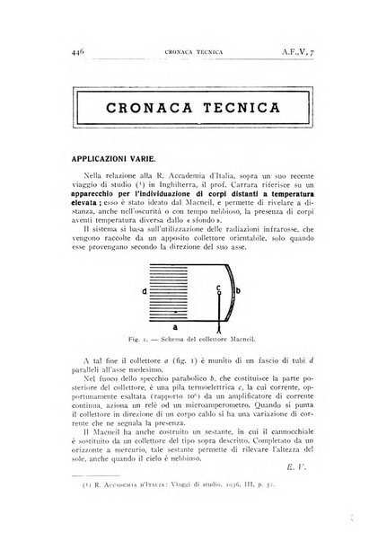 Alta frequenza rivista di radiotecnica, telefonia e acustica applicata