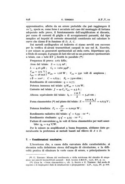 Alta frequenza rivista di radiotecnica, telefonia e acustica applicata