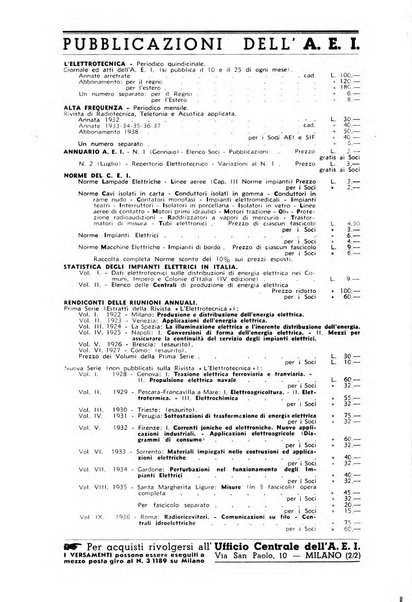 Alta frequenza rivista di radiotecnica, telefonia e acustica applicata