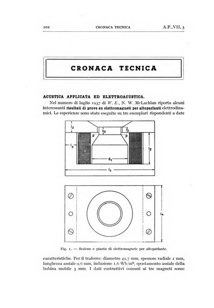 Alta frequenza rivista di radiotecnica, telefonia e acustica applicata