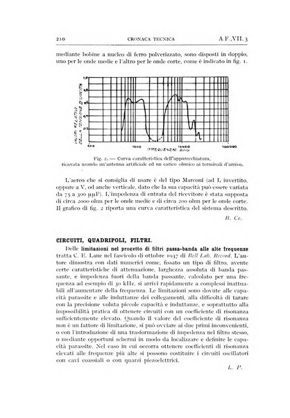 Alta frequenza rivista di radiotecnica, telefonia e acustica applicata