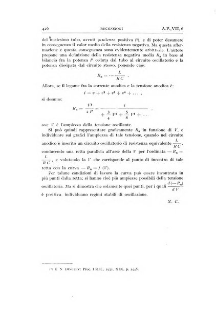 Alta frequenza rivista di radiotecnica, telefonia e acustica applicata