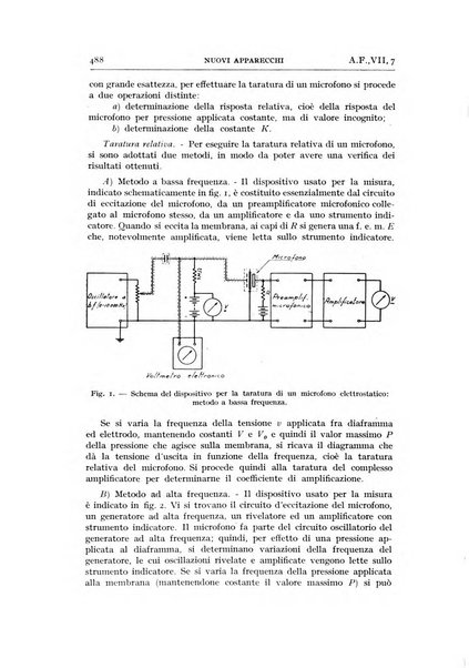 Alta frequenza rivista di radiotecnica, telefonia e acustica applicata