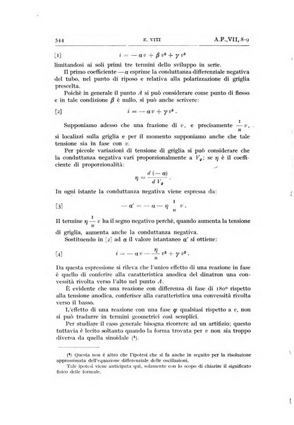 Alta frequenza rivista di radiotecnica, telefonia e acustica applicata