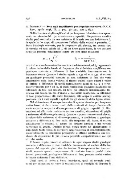 Alta frequenza rivista di radiotecnica, telefonia e acustica applicata