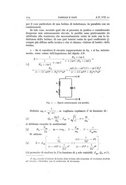 Alta frequenza rivista di radiotecnica, telefonia e acustica applicata