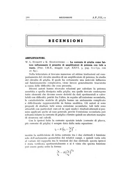 Alta frequenza rivista di radiotecnica, telefonia e acustica applicata