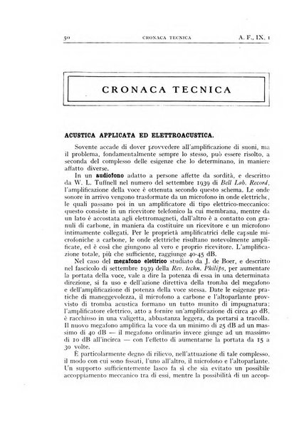 Alta frequenza rivista di radiotecnica, telefonia e acustica applicata