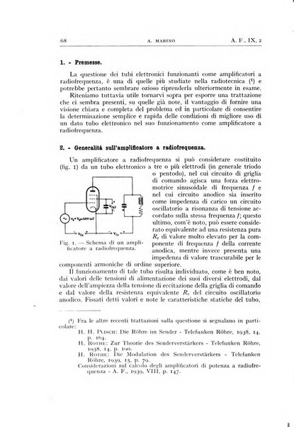 Alta frequenza rivista di radiotecnica, telefonia e acustica applicata