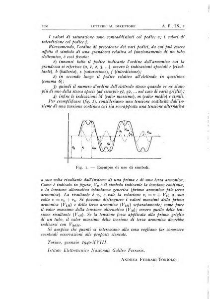 Alta frequenza rivista di radiotecnica, telefonia e acustica applicata