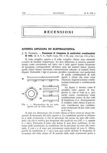 Alta frequenza rivista di radiotecnica, telefonia e acustica applicata