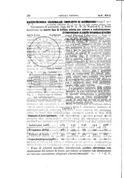 Alta frequenza rivista di radiotecnica, telefonia e acustica applicata